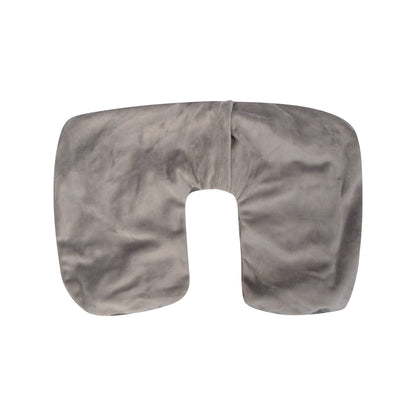 Grey - Side - Mountain Warehouse Fleece Inflatable Pillow