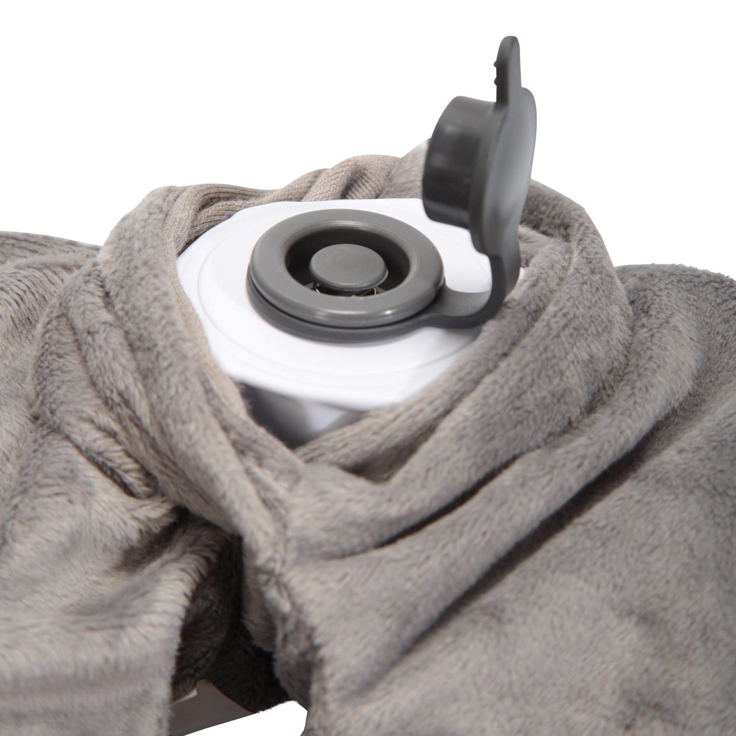 Grey - Lifestyle - Mountain Warehouse Fleece Inflatable Pillow