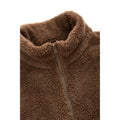 Brown - Side - Animal Mens Teddy Fleece Jacket