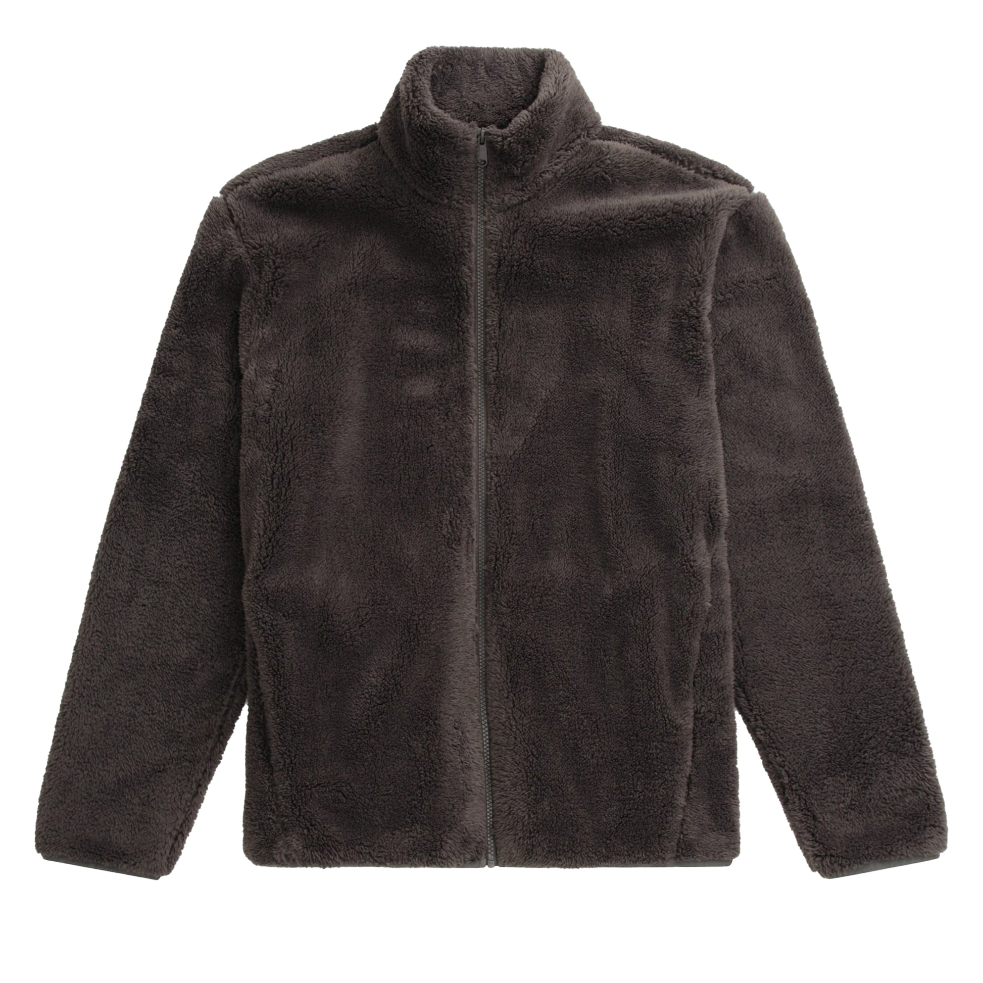 Dark Khaki - Front - Animal Mens Teddy Fleece Jacket