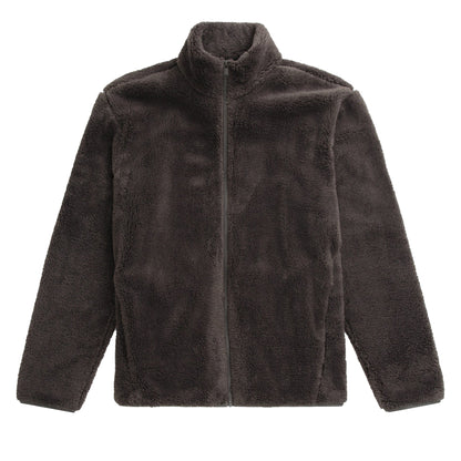 Dark Khaki - Front - Animal Mens Teddy Fleece Jacket