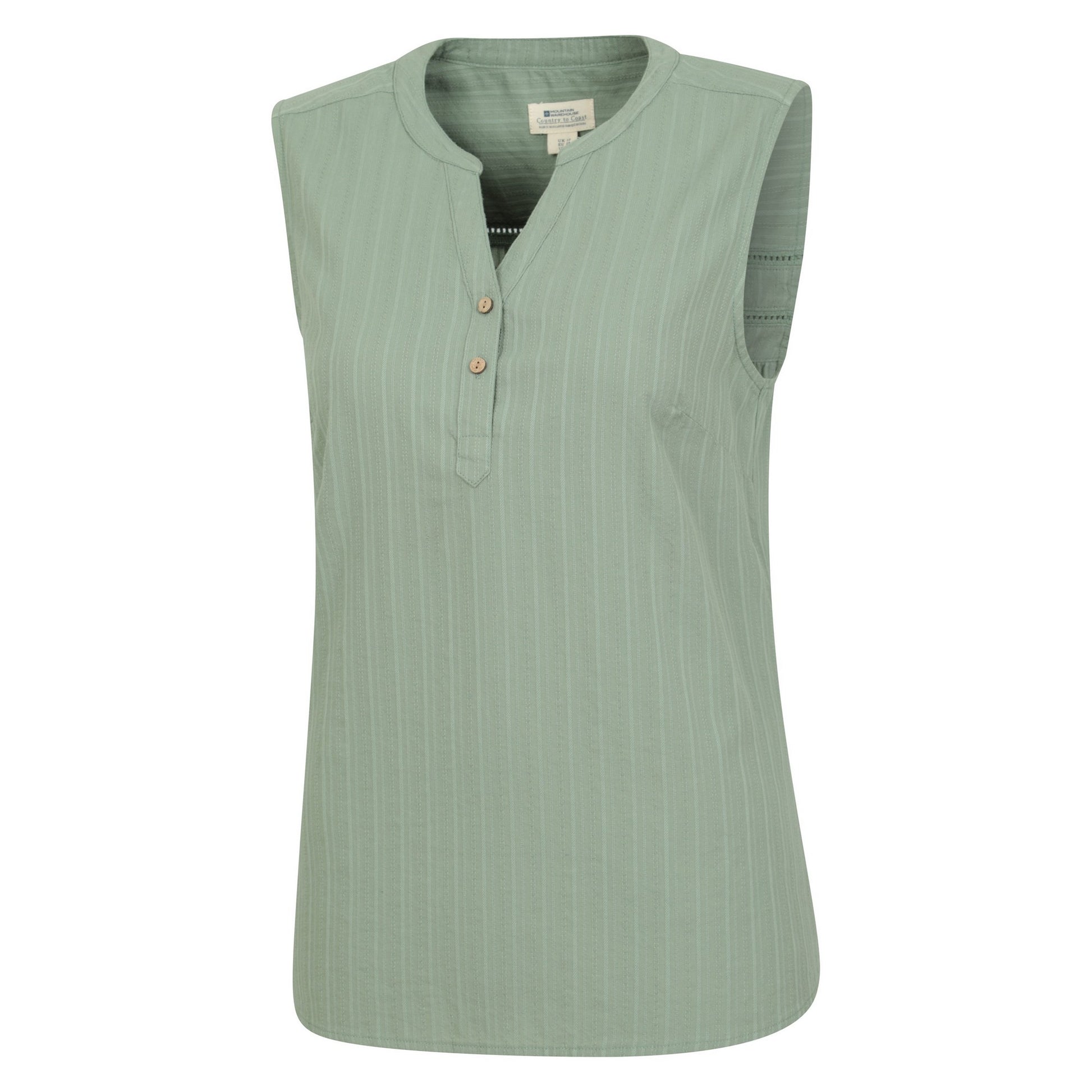 Khaki Green - Lifestyle - Mountain Warehouse Womens-Ladies Petra Sleeveless Shirt