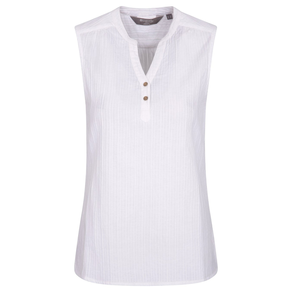 White - Front - Mountain Warehouse Womens-Ladies Petra Sleeveless Shirt
