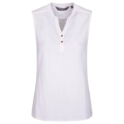 White - Front - Mountain Warehouse Womens-Ladies Petra Sleeveless Shirt