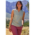 Khaki Green - Front - Mountain Warehouse Womens-Ladies Petra Sleeveless Shirt