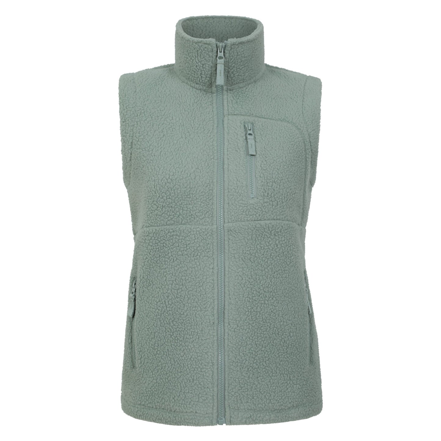 Khaki Green - Front - Mountain Warehouse Womens-Ladies Buxton Borg Gilet
