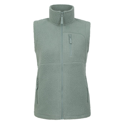 Khaki Green - Front - Mountain Warehouse Womens-Ladies Buxton Borg Gilet