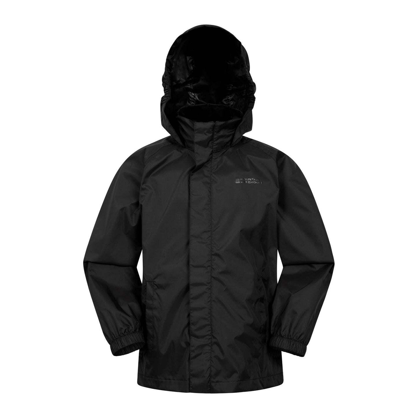 Black - Front - Mountain Warehouse Childrens-Kids Pakka Waterproof Jacket And Trousers Set