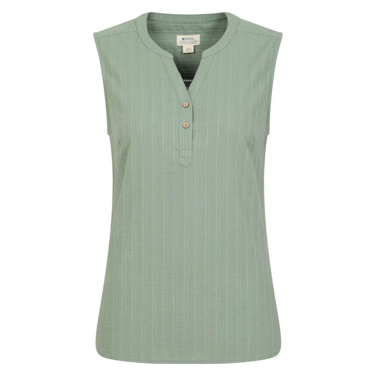 Khaki Green - Front - Mountain Warehouse Womens-Ladies Petra Sleeveless Shirt