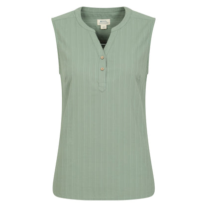Khaki Green - Front - Mountain Warehouse Womens-Ladies Petra Sleeveless Shirt