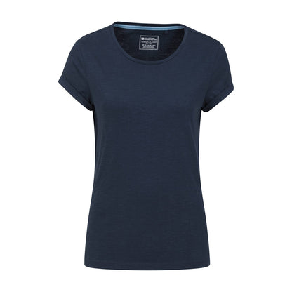 Navy - Front - Mountain Warehouse Womens-Ladies Bude Relaxed Fit T-Shirt