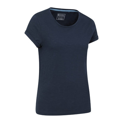 Navy - Back - Mountain Warehouse Womens-Ladies Bude Relaxed Fit T-Shirt