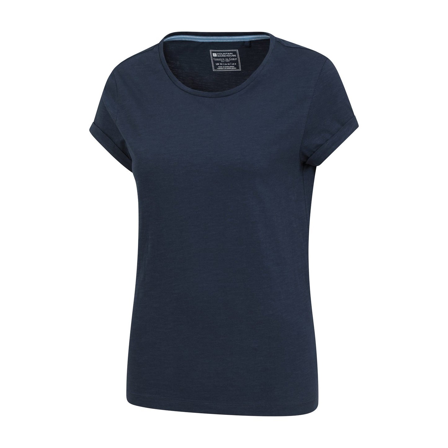 Navy - Side - Mountain Warehouse Womens-Ladies Bude Relaxed Fit T-Shirt