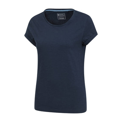 Navy - Side - Mountain Warehouse Womens-Ladies Bude Relaxed Fit T-Shirt