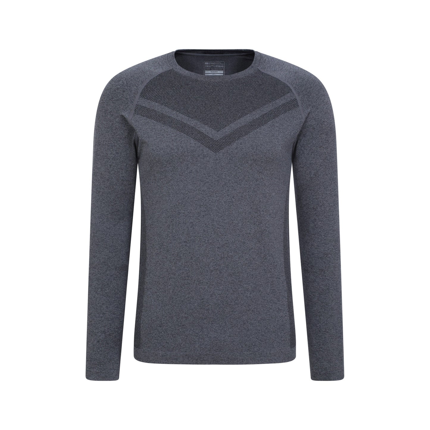 Charcoal - Front - Mountain Warehouse Mens Ventina Seamless Base Layer Top