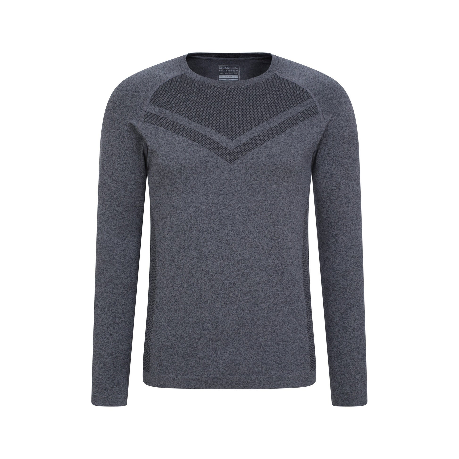 Charcoal - Front - Mountain Warehouse Mens Ventina Seamless Base Layer Top