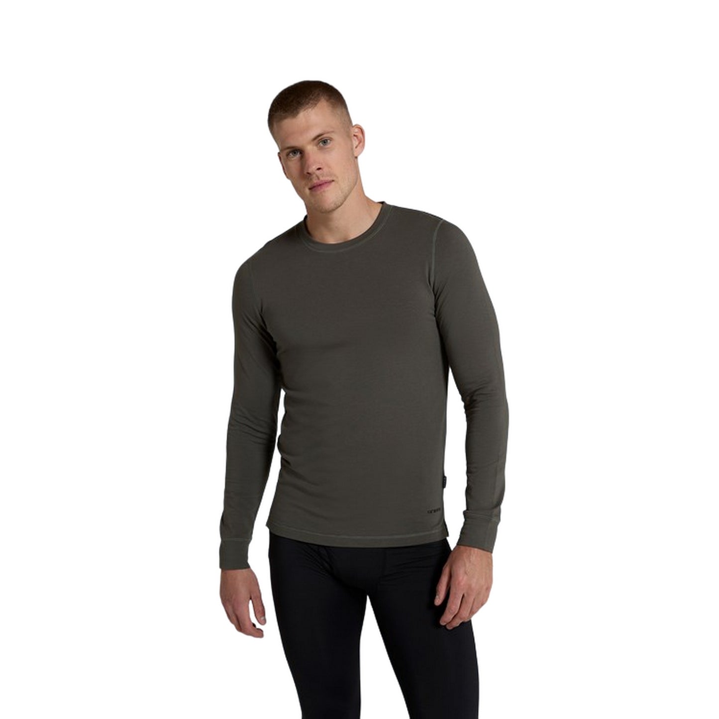 Dark Khaki - Side - Animal Mens Blaze Base Layer Top