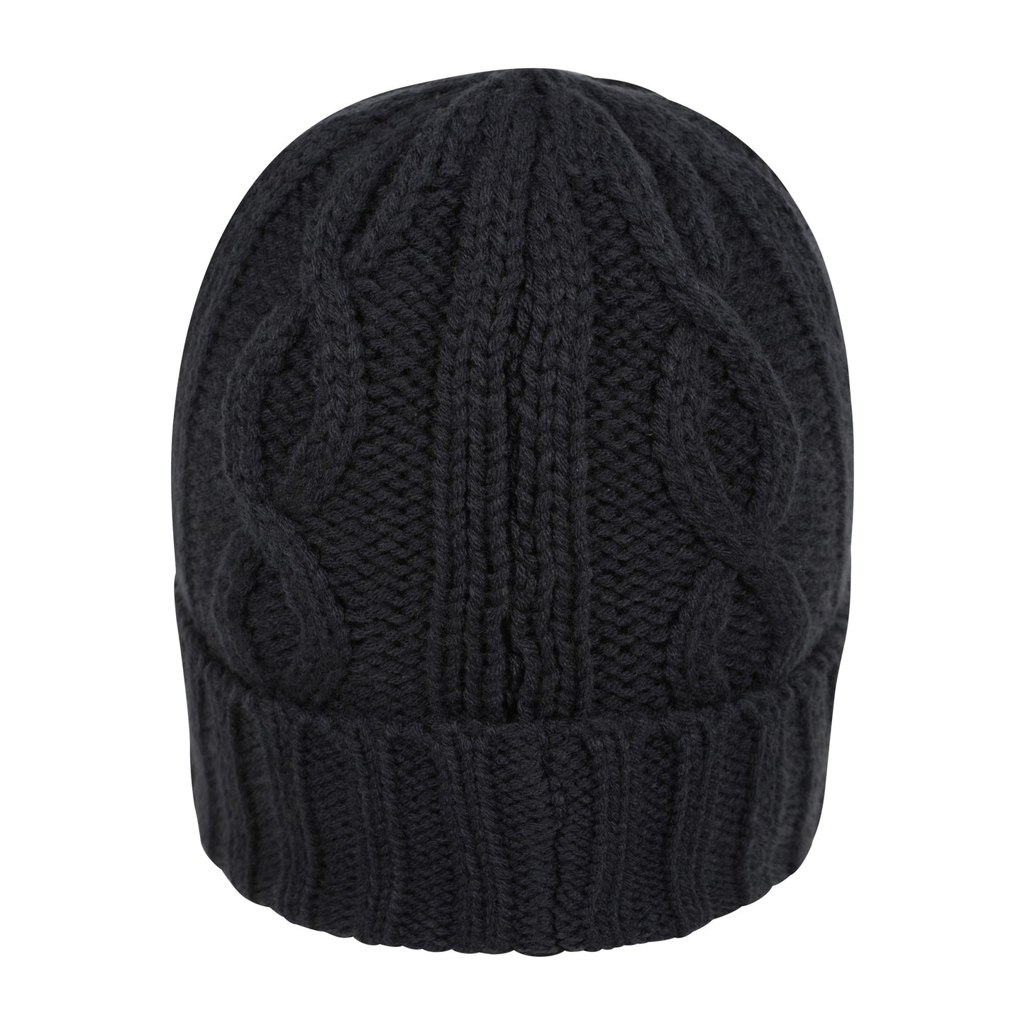 Navy - Back - Mountain Warehouse Mens Cable Fleece Lined Waterproof Beanie
