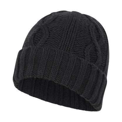 Navy - Lifestyle - Mountain Warehouse Mens Cable Fleece Lined Waterproof Beanie