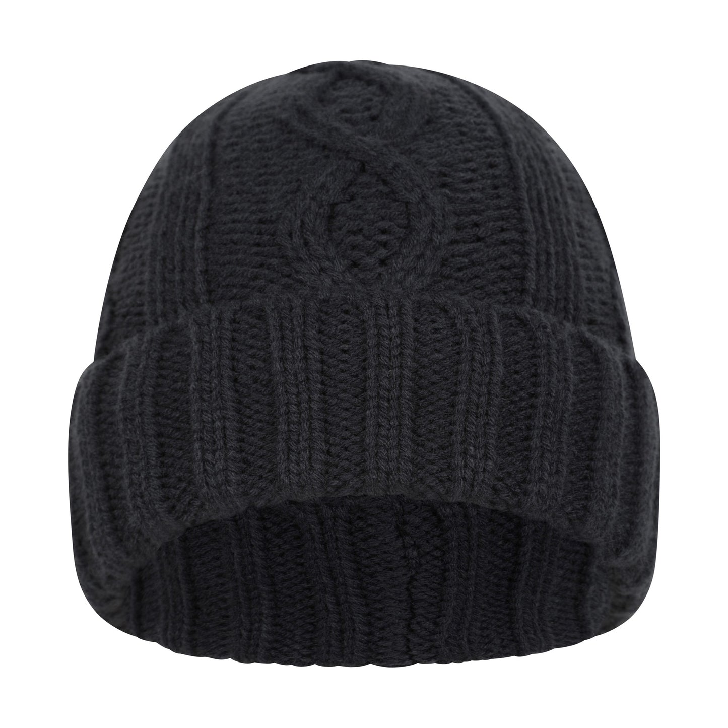 Navy - Front - Mountain Warehouse Mens Cable Fleece Lined Waterproof Beanie