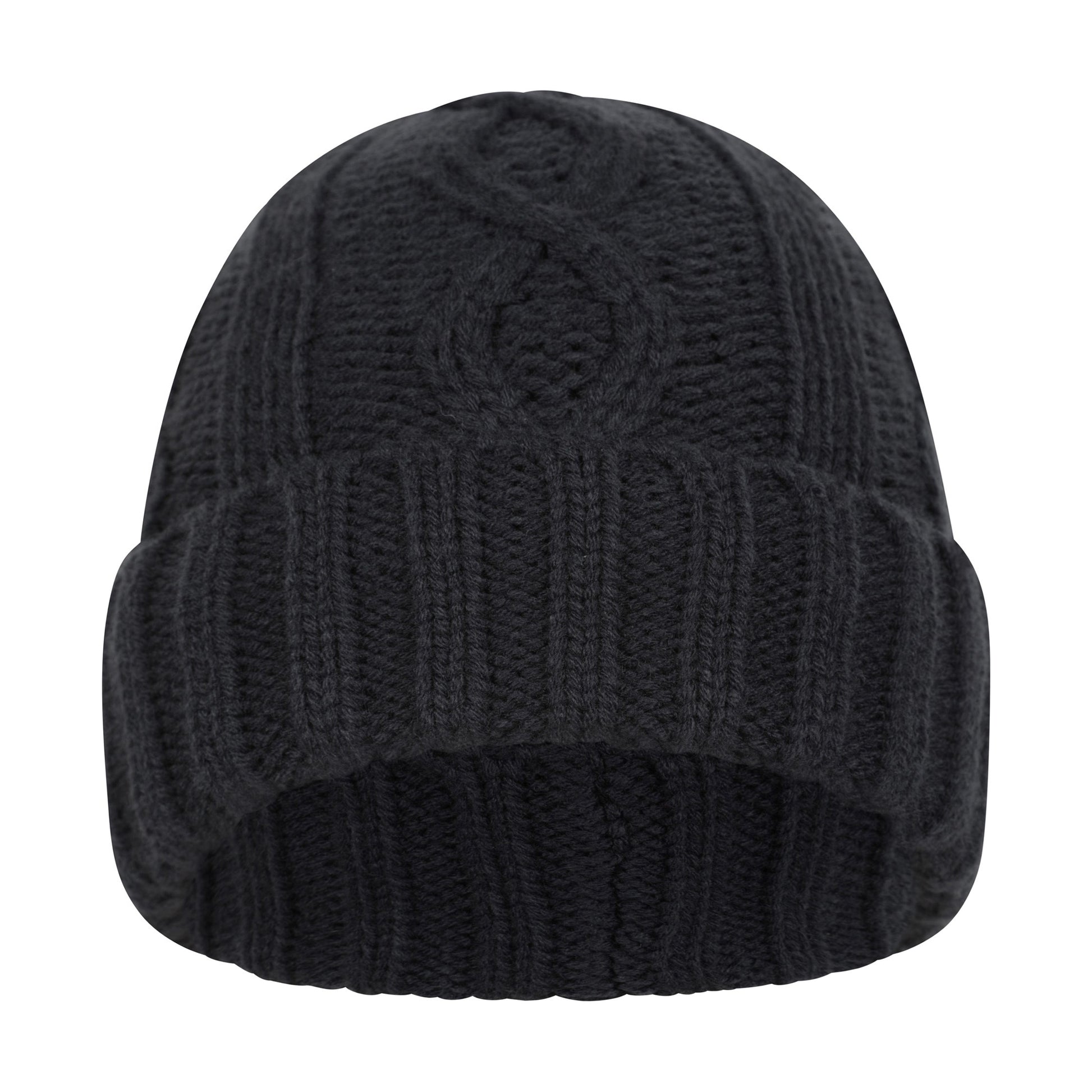 Navy - Front - Mountain Warehouse Mens Cable Fleece Lined Waterproof Beanie