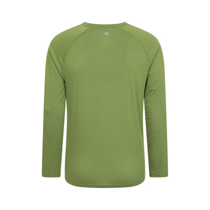 Green - Back - Mountain Warehouse Mens Plain Quick Dry Active Top