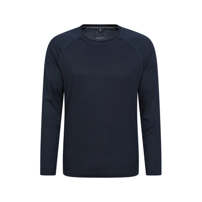 Navy - Front - Mountain Warehouse Mens Plain Quick Dry Active Top