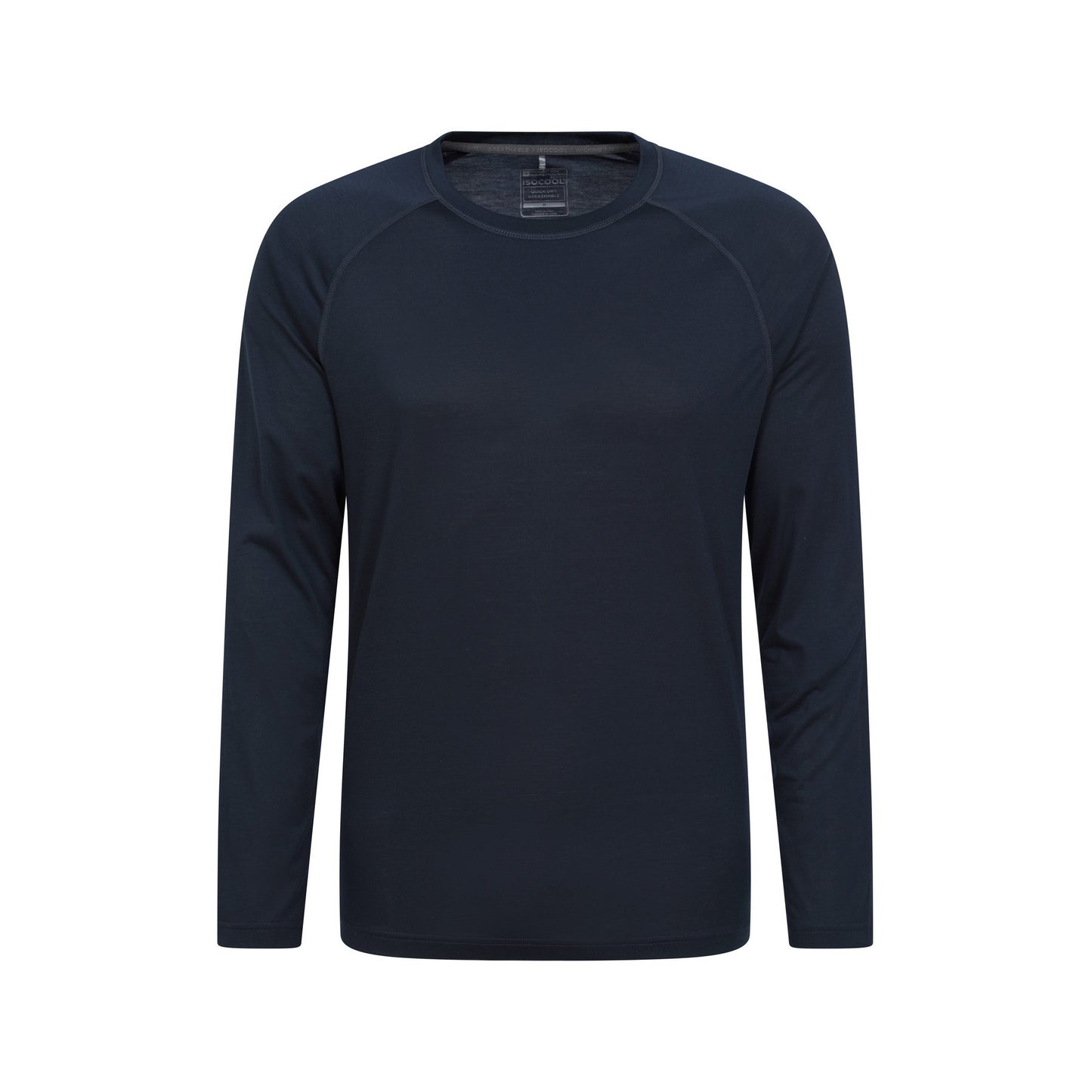 Navy - Front - Mountain Warehouse Mens Plain Quick Dry Active Top