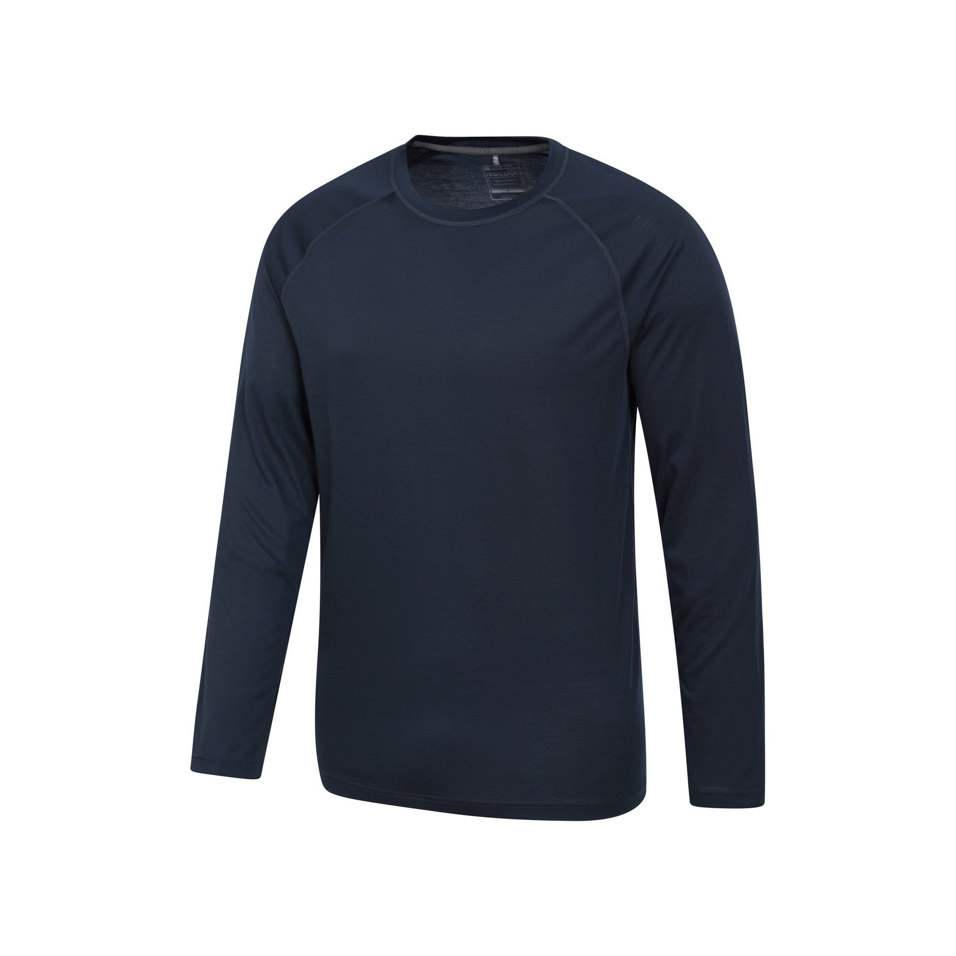 Navy - Side - Mountain Warehouse Mens Plain Quick Dry Active Top