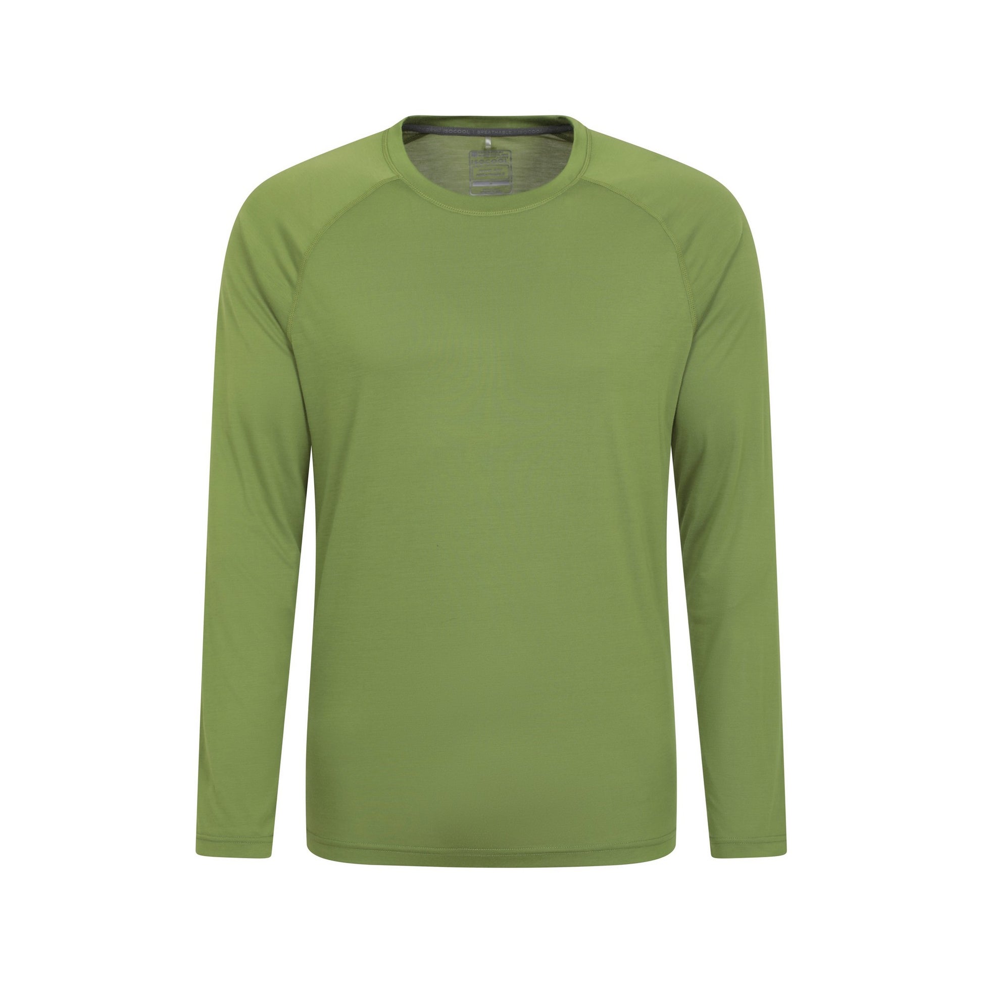 Green - Front - Mountain Warehouse Mens Plain Quick Dry Active Top