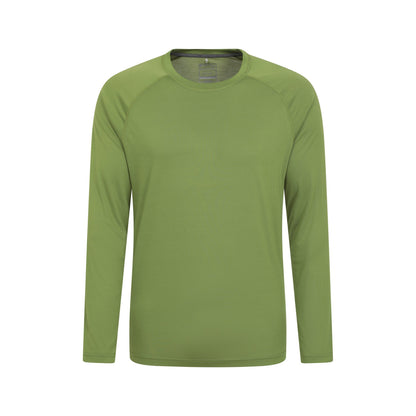 Green - Front - Mountain Warehouse Mens Plain Quick Dry Active Top