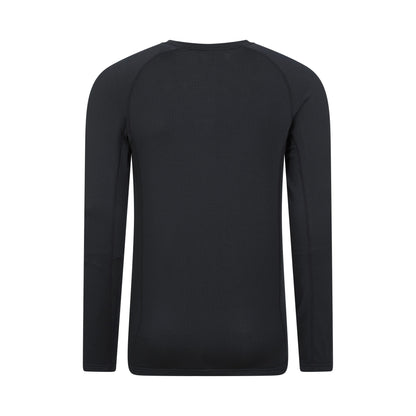 Black - Back - Mountain Warehouse Mens Vermont Base Layer Top