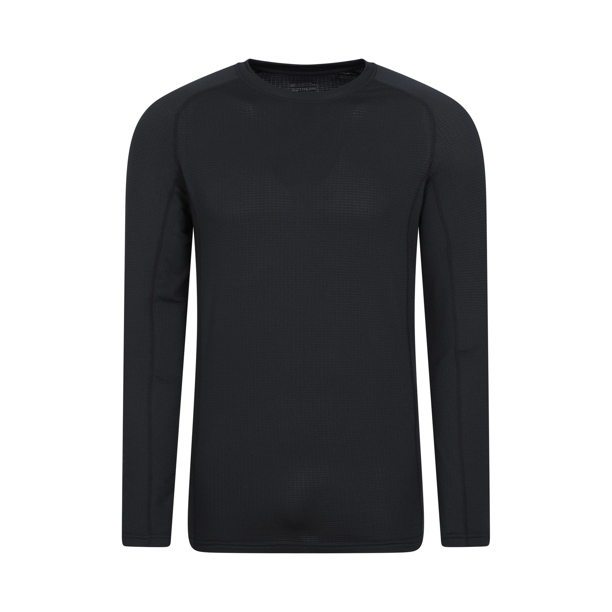 Black - Front - Mountain Warehouse Mens Vermont Base Layer Top