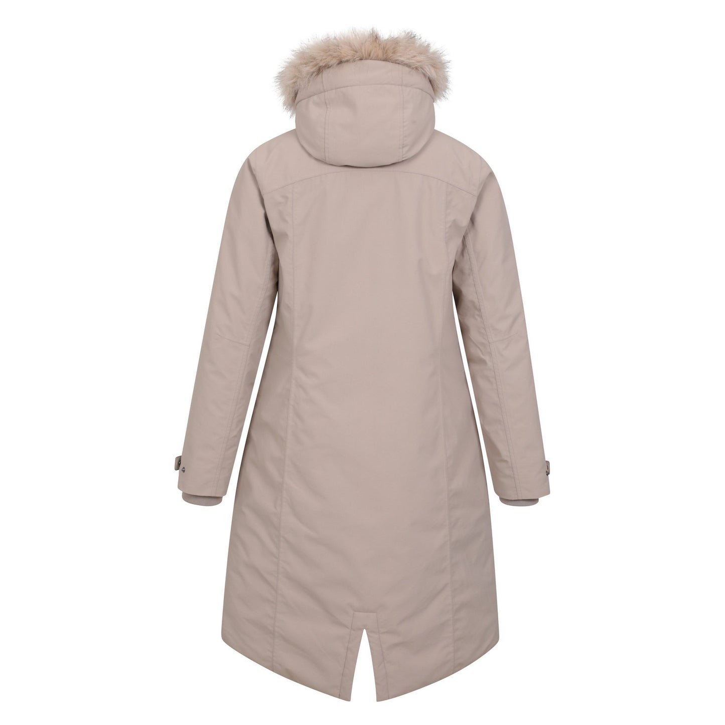 Light Beige - Back - Mountain Warehouse Womens-Ladies Meadow Borg Lined Waterproof Padded Jacket
