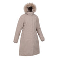 Light Beige - Lifestyle - Mountain Warehouse Womens-Ladies Meadow Borg Lined Waterproof Padded Jacket