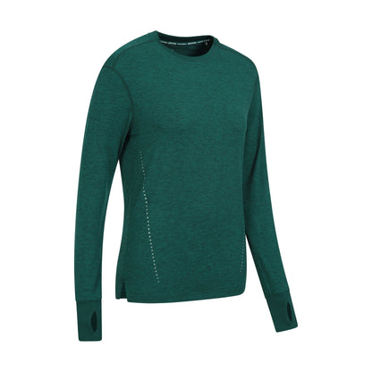 Dark Green - Side - Mountain Warehouse Womens-Ladies Time Trial Running T-Shirt