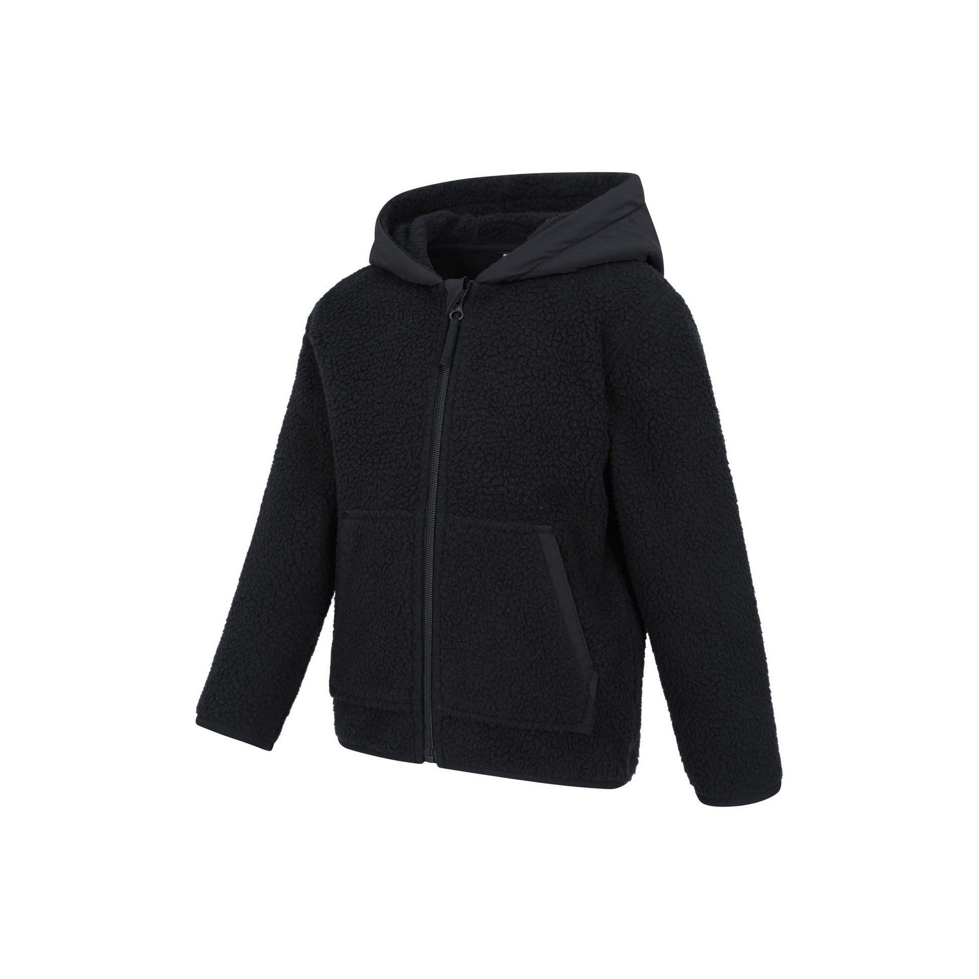 Black - Lifestyle - Mountain Warehouse Childrens-Kids Willow Borg Fleece Hoodie