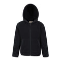 Black - Front - Mountain Warehouse Childrens-Kids Willow Borg Fleece Hoodie