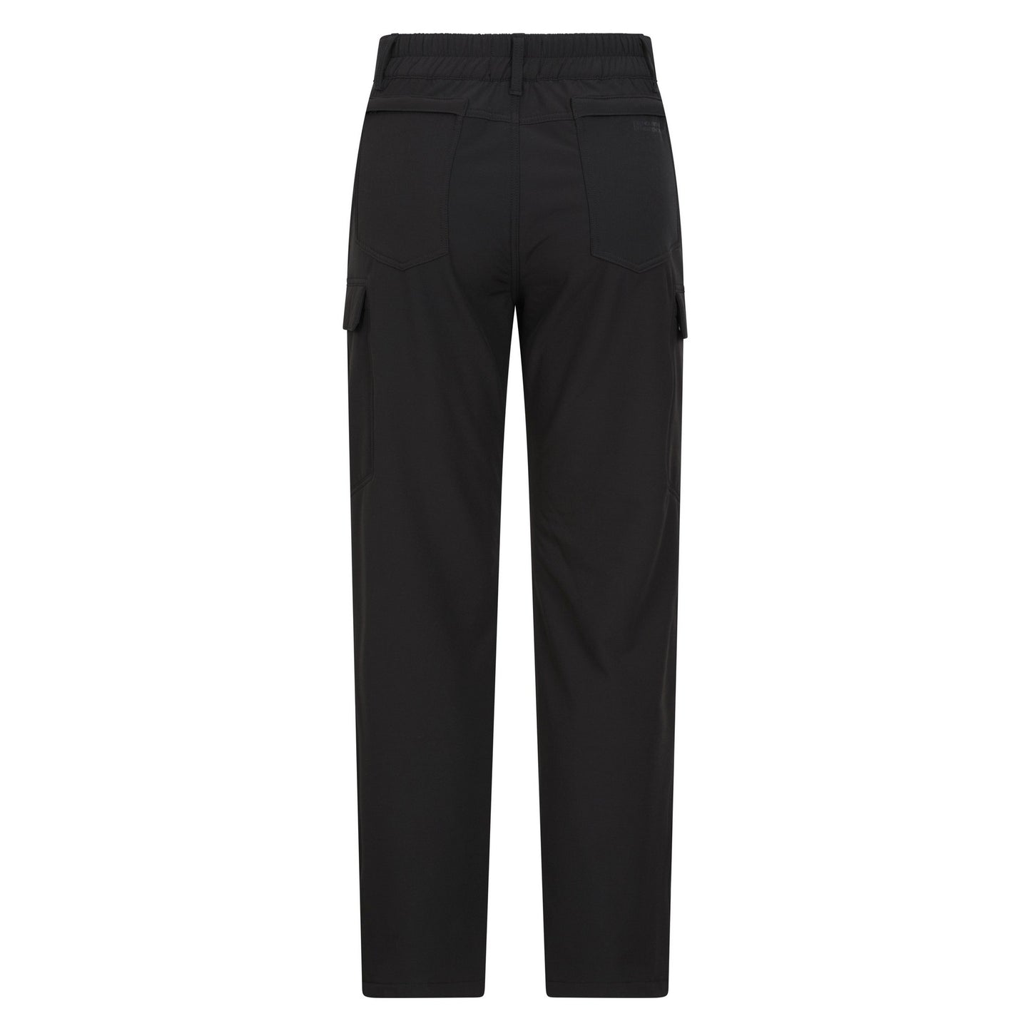 Black - Back - Mountain Warehouse Mens Beacon Softshell Fleece Lined Trousers