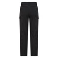 Black - Back - Mountain Warehouse Mens Beacon Softshell Fleece Lined Trousers