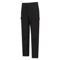 Black - Side - Mountain Warehouse Mens Beacon Softshell Fleece Lined Trousers