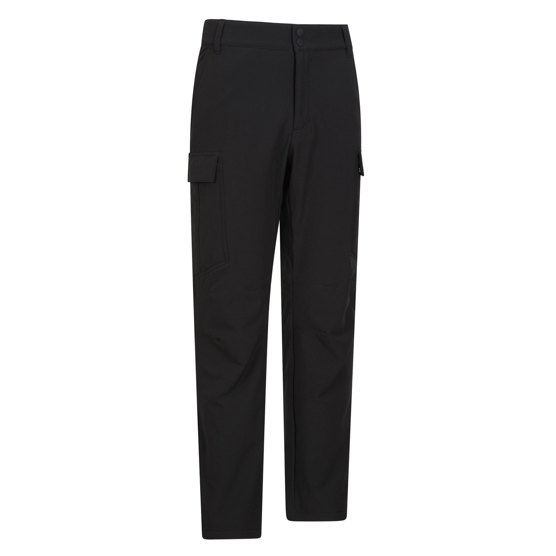 Black - Lifestyle - Mountain Warehouse Mens Beacon Softshell Fleece Lined Trousers