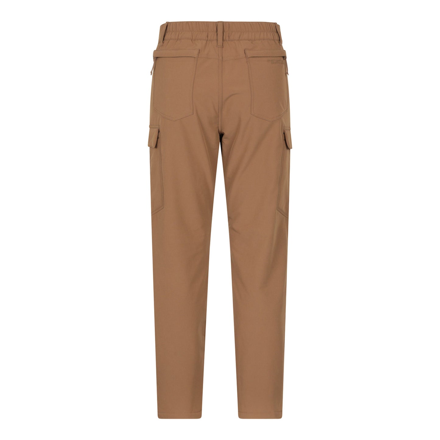 Tan - Back - Mountain Warehouse Mens Beacon Softshell Fleece Lined Trousers