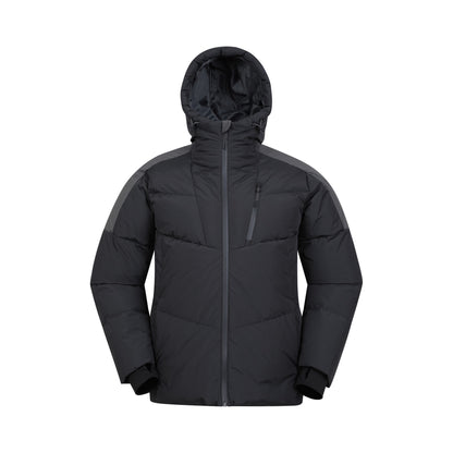 Grey - Front - Mountain Warehouse Mens Oslo Extreme Padded Down Jacket