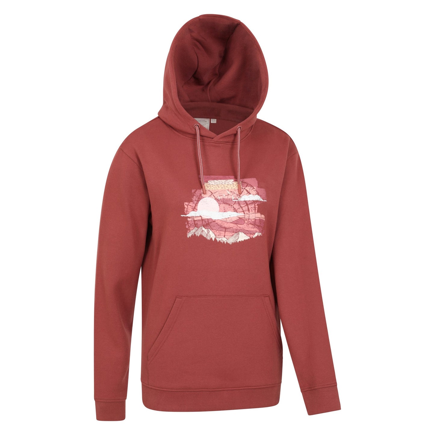 Rust - Side - Mountain Warehouse Womens-Ladies Sunset Graphic Hoodie