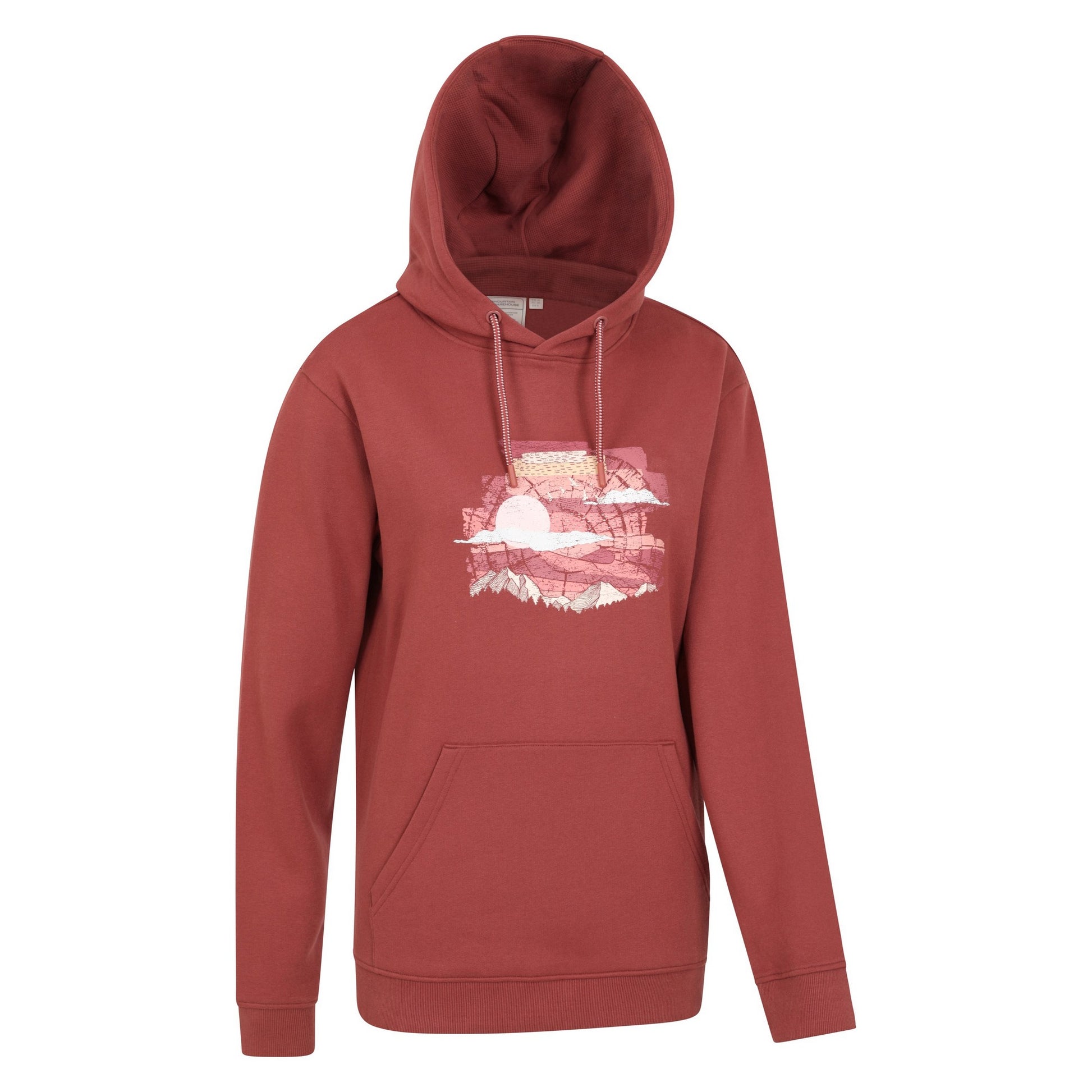 Rust - Side - Mountain Warehouse Womens-Ladies Sunset Graphic Hoodie