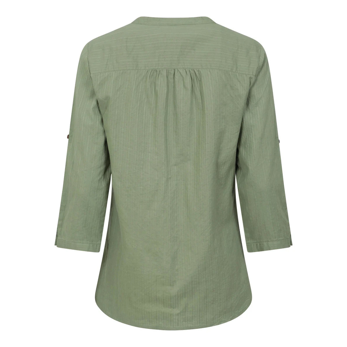 Light Khaki - Back - Mountain Warehouse Womens-Ladies Petra Relaxed Fit 3-4 Sleeve Shirt