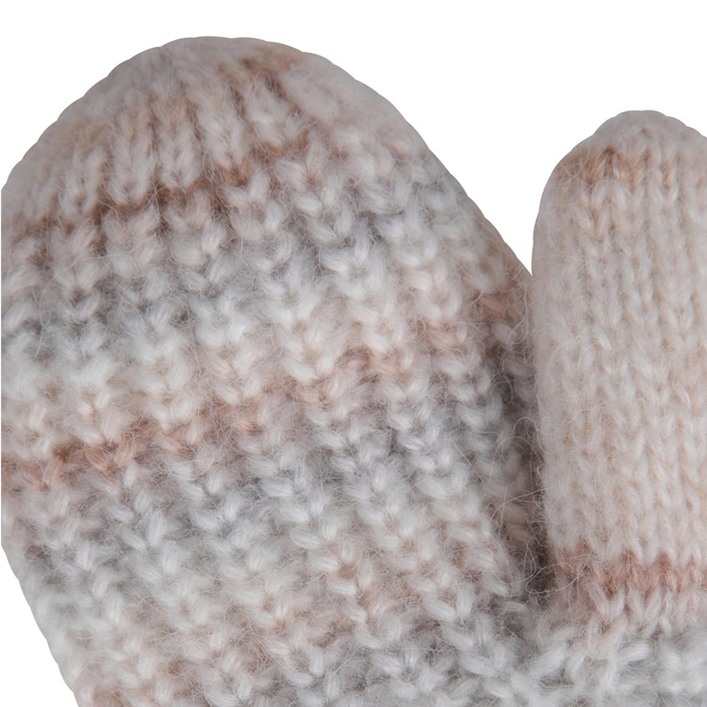 Beige - Side - Mountain Warehouse Womens-Ladies Isotherm Faux Fur Lined Mittens