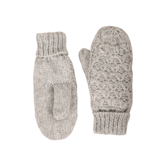 Grey - Front - Mountain Warehouse Womens-Ladies Isotherm Faux Fur Lined Mittens