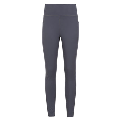 Grey - Front - Mountain Warehouse Womens-Ladies Breeze Full Length Leggings